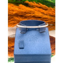 925 Ayar Gümüş Ince Su Yolu Modeli Şık Kadın Bilezik