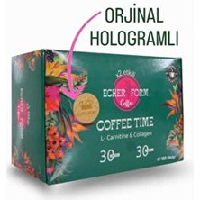 Echer Form Coffee 2x Etkili Beyaz Paket 30 'lu Kahve (Nescafe ve Filtre Kahve Tadında)