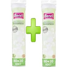 Benri Organik Makyaj Temizleme Pamuğu 100 Adet x 2