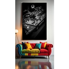 Özkacar Group Dj Turntable V3 Ev Duvar Salon Güzellik Salonu Ofis Dükkan Dekarasyon Kanvas Tablo