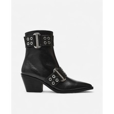 Steve Madden Splurge Blk Crinkle Kadın Siyah Topuklu Bot Splurge