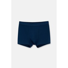 Lacivert 5210 Düz Pamuk Boxer