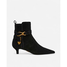 Steve Madden Roller Black Sued Kadın Siyah Topuklu Bot Roller
