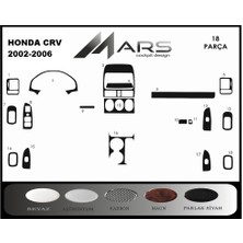 Marscockpitdesign Honda Cr V Konsol Kaplama-Maun Kaplama 2002-2006