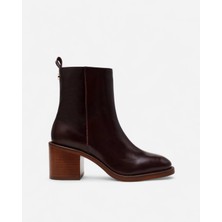 Steve Madden Slender Brown Leat Kadın Kahverengi Topuklu Bot Slender-Brown