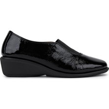 Relax Anatomic Kadın Hakiki Deri Siyah Comfort Ayakkabı 611 E4261-03 Bn Ayk SK25-26 Dk Black