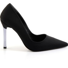 Mat Siyah  Kadın Klasik Topuklu Ayakkabı K01614100038