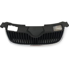 5J0853668B 9B9/5J0853607A 2zz Ön Panjur Krom Çerceve Üst Plastik Birlikte Mat Siyah  Fabia 2007-2010 Siyah