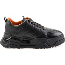 Siyah Leather Erkek Sneaker E01604229903