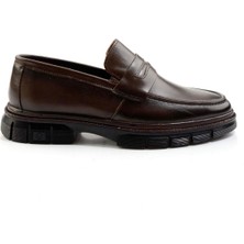 Kahve Leather Erkek Loafer Ayakkabı E01795025641