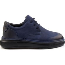Lacivert Leather Erkek Casual Ayakkabı E01089002001