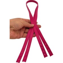Angel Çanta Aksesuar Slim Model 70X1.2 cm Suni Deri Fuşya Renk Çift Çanta Sapı