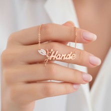 Küçük Peri Isimli Rose Gümüş Kolye