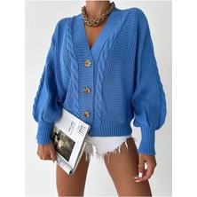 Sportiness Kadın 4 Düğmeli Triko Hırka