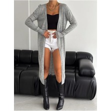 Kadın Basic Uzun Hırka