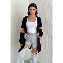 Desenli Yumuşak Doku Triko Hırka