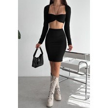 Kadın Siyah Kalem Etek