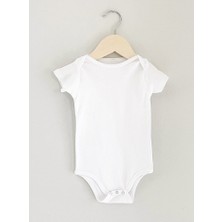 Hanova Creatıve-Baskısız Beyaz Düz Bebek Zıbın Atlet