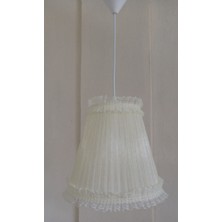 Krem Organze Avize M-63 Yatak Odası Çocuk Odası Genç ve Bebek Odası Avize Aydınlatma Sarkıt