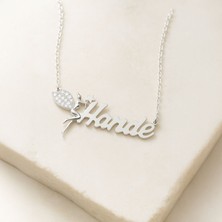 Küçük Peri Isimli Beyaz Gümüş Kolye