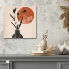 Kırmızı Ayın Altında Kanvas Tablo Modern Duvar Tablosu Ev Dekoru Ev Hediyesi