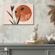 Kırmızı Ayın Altında Kanvas Tablo Modern Duvar Tablosu Ev Dekoru Ev Hediyesi