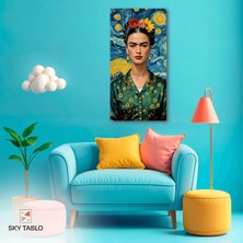 Yıldızların Altında Frida Kanvas Tablo Modern Duvar Tablosu Ev Dekoru Ev Hediyesi