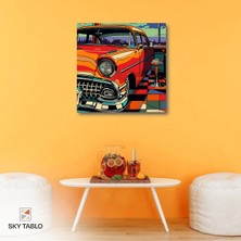 Retro Rüyası Kanvas Tablo Modern Duvar Tablosu Ev Dekoru Ev Hediyesi