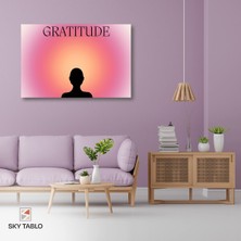 Şükranla Aydınlanma Kanvas Tablo Modern Duvar Tablosu Ev Dekoru Ev Hediyesi