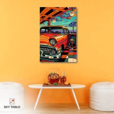 Retro Rüyası Kanvas Tablo Modern Duvar Tablosu Ev Dekoru Ev Hediyesi