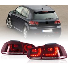 Vw Golf 6 2009-2012 Kırmızı R20 Ledli Arka Stoplambası