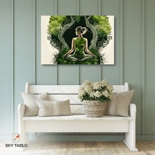 Doğayla Bir Olmak Kanvas Tablo Modern Duvar Tablosu Ev Dekoru Ev Hediyesi