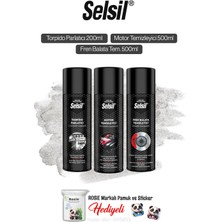 Selsil Fren Balata ve Motor Tem. 500 Ml, Torpido Parlatıcı 200 ml ve Rosie