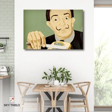 Saatli Ekmek Kanvas Tablo Modern Duvar Tablosu Ev Dekoru Ev Hediyesi