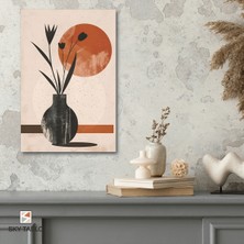 Kırmızı Ayın Altında Kanvas Tablo Modern Duvar Tablosu Ev Dekoru Ev Hediyesi