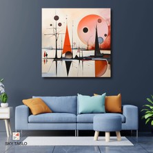 Kırmızı Gezegenin Sessizliği Kanvas Tablo Modern Duvar Tablosu Ev Dekoru Ev Hediyesi