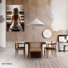 Melodinin Arkası Kanvas Tablo Modern Duvar Tablosu Ev Dekoru Ev Hediyesi