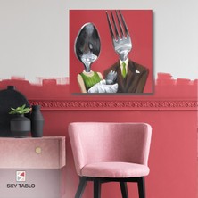 Servis Ailesi Kanvas Tablo Modern Duvar Tablosu Ev Dekoru Ev Hediyesi