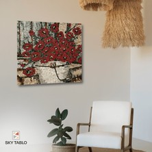 Kır Çiçeklerinin Melodisi Kanvas Tablo Modern Duvar Tablosu Ev Dekoru Ev Hediyesi