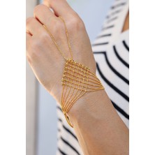 Yenigün Kuyumculuk 14 Ayar Altın Dorika Top Detaylı Kafes Örgülü Şahmeran