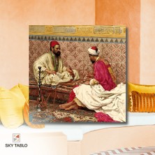 Saray Sohbeti Kanvas Tablo Modern Duvar Tablosu Ev Dekoru Ev Hediyesi