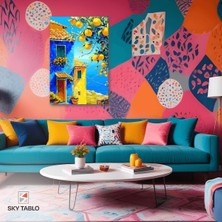 Denize Bakan Pencere Kanvas Tablo Modern Duvar Tablosu Ev Dekoru Ev Hediyesi