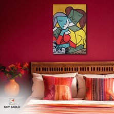 Sessiz Sarılma Kanvas Tablo Modern Duvar Tablosu Ev Dekoru Ev Hediyesi