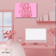 Çiçek Gibi Uyan Kanvas Tablo Modern Duvar Tablosu Ev Dekoru Ev Hediyesi