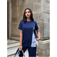 Garnili Terikoton Süs Düğmeli Eşofman Takımı