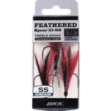 Bkk Feathered Spear 21-Ss Üçlü Olta Iğnesi 2 3 Pcs