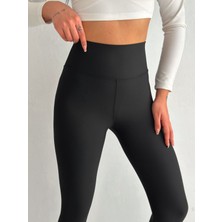 Yüksek Bel Toparlayıcı Esnek Likralı Günlük Tayt