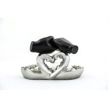 Ttt Özel Tasarım Kalpli Polyester Sunum Tepsisi