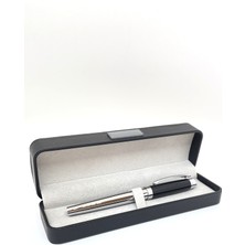 Yönetici Kalemi - Özel Kutusunda Siyah ve Krom Tükenmez Kalem