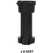 Kenzlife Mobilya Dolap Kanepe Ayağı Ayarlı Ayak Siyah Plastik 8 Adet